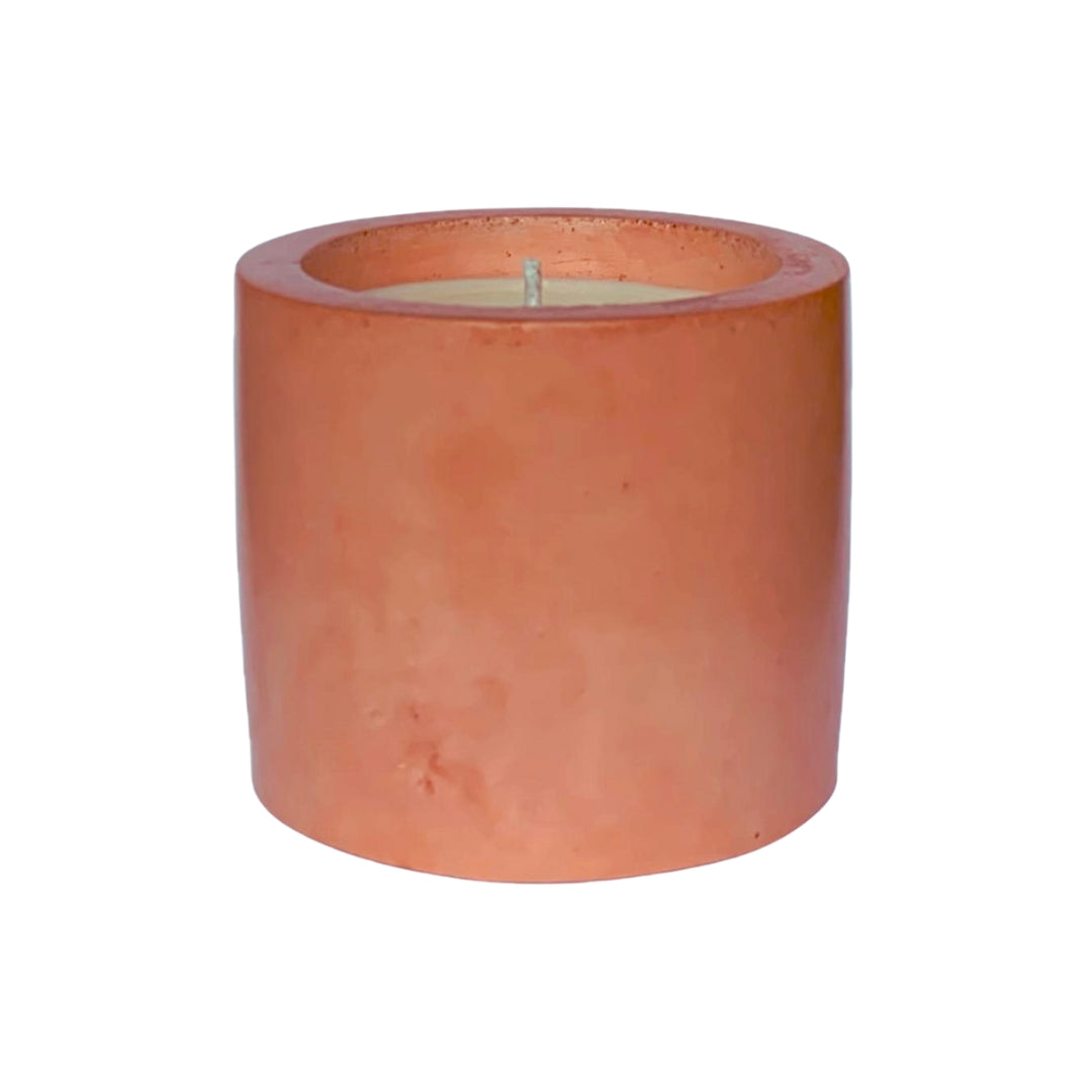 Classic Pink Concrete Candle