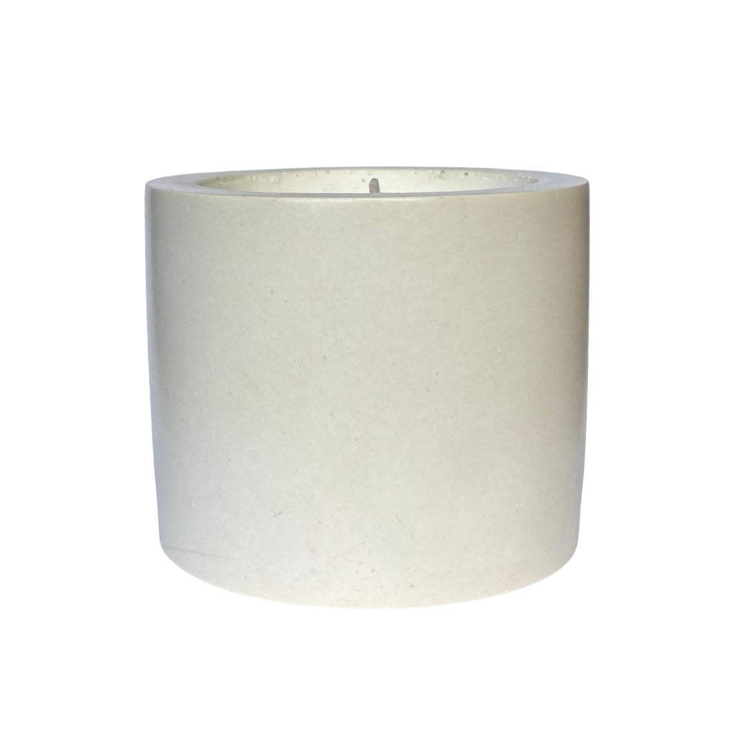 Classic White Concrete Candle